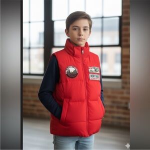 Jeep Duck Feather filled Vest Puffer Jacket moisture resistant recycled material